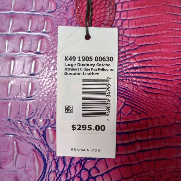 Brahmin Large Duxbury Jazzynova Ombre Melbourne Satchel NWT - Picture 6 of 15